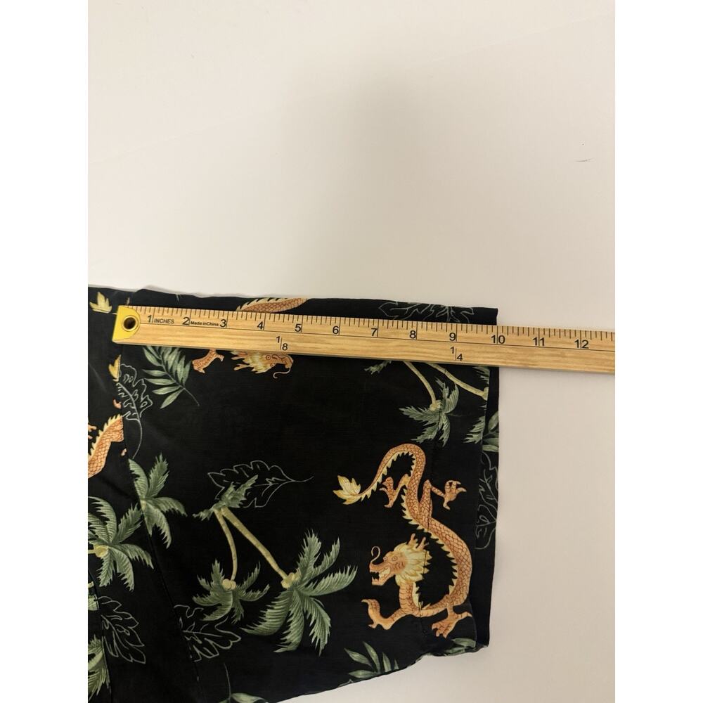 Tommy Bahama Hawaiian Shirt Silk Size L Chinese Dragon Cruise Tropical Beach - Picture 10 of 11